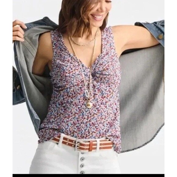 CAbi Tops - Women's Cabi # 6314 Bustier Multicolored Tank Top Size Large EXCELLENT!!!